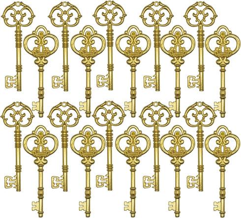Gutapo Extra Large Antique Skeleton Keys for Wedding Decoration Favor Handwork Gift Santa's Key...