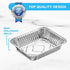 MontoPack Aluminum Foil Pans Half Size Roasting Chafing Pan | Bulk 10 Pack of 9x13 Tins for Cooking, Baking & Catering | Heavy Duty Disposable Coo...