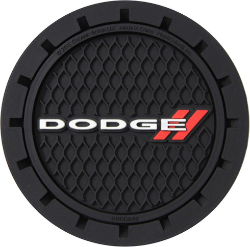 Plasticolor 000649R01 Dodge Logo Auto Car Truck SUV Cup Holder Coaster 2-Pack...