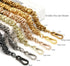 Unique Metal Bag Chains Purse Handles Shoulder Strap Replacement Accessories Charms for Handbags(Black 16 Inch)...