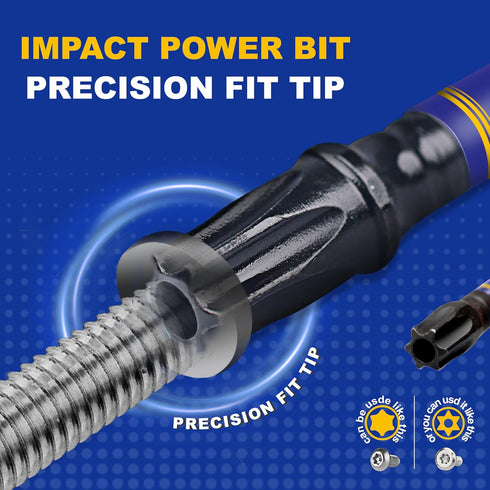 2 In. Security T15 Impact Magnetic Screwdriver Bit Set, 30Pieces #15 Torx Head Power Bit Set, S2 Alloy Steel Hollow Star Bit Set...