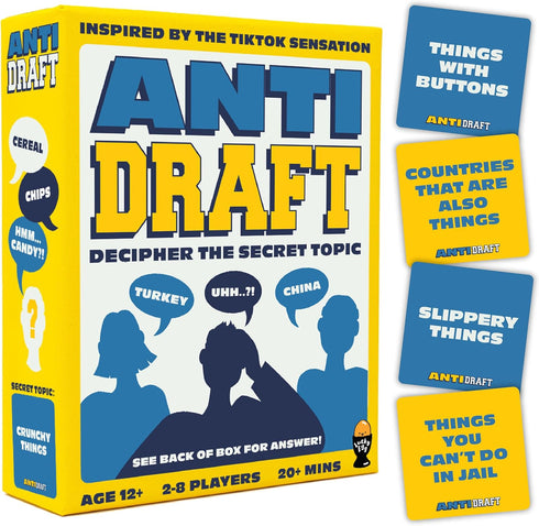 Exciting Anti Draft Party Game - Fun Family Board Games for Adults and Teens - Popular Group Games for Family Game Night - Challenging Guessing Ga...