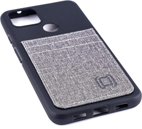 Dockem Luxe M2T Wallet Case for Google Pixel 4a 5G (6.2"): Built-in Invisible Metal Plate for Magnetic Mounting with Canvas Style Synthetic Leathe...