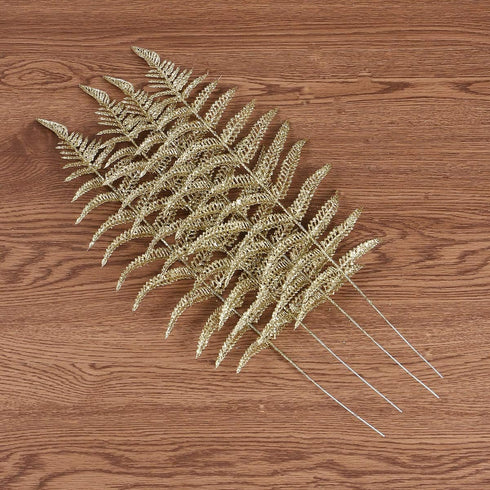 NUOBESTY Christmas Leaves Christmas Artificial Flashing Leaves Xmas Tree Hanging Ornament DIY Christmas Wreath Crafts for Wedding Christmas Tree D...