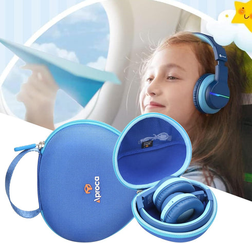 Aproca Blue Hard Storage Case, for iClever BTH12 Kids Bluetooth Headphones......