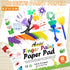27PCS Kids Washable Finger Paint Set, Non Toxic Finger Paints 8 Colors, Finger Paint Paper, Brushes, Sponges, Art Painting Supplies for Toddlers,F...