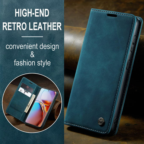 Kowauri for Moto Edge Plus 2023 Case/Moto X40 Case/Moto X40 Pro Case,Leather Wallet Case Classic Design with Card Slot and Magnetic Closure Flip F...
