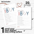 Baseball Wishes for Baby Shower (20 Pack) Cute Words of Wisdom for Boys - Baby Shower Game Planning & Guest Book Alternative - 4x6 Keepsake Activi...
