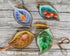 Ceramic Spoon Rest for Stove Top, Ice Cracks Leaf Cute Spoon Rest for Kitchen Counter, Cooking Spoon Holder for Kitchen Counter 1 PCS (Sapphire)...