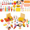 33 Pieces Miniature Fast Food Toy Miniature Food Accessories Play Toys Dollhouse Accessories Hamburger Fries Cake Milk Food Kitchen Accessory Toy ...