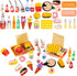 33 Pieces Miniature Fast Food Toy Miniature Food Accessories Play Toys Dollhouse Accessories Hamburger Fries Cake Milk Food Kitchen Accessory Toy ...