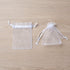 100pcs White Organza Bags 2x3 inch Sheer Drawstring Gift Bags Jewelry Pouches Wedding Party Christmas Favor Gift Bags, Little Mesh Gift Pouches Mi...
