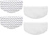 4 Pack Replacement Pads for Bissell Powerfresh Hard Floor Steam Cleaner 1940 1440 1544 1806 2075 Series Steam Mop Compare to Part # 5938 & 203-263...