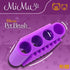 MiMu Silicone Pet Brush - Purple Deshedding Brush for Routine Deep Cleaning and Massaging Wet or Dry Dog Shedding Tool...