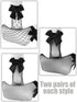 Geyoga 6 Pairs Black Women Fishnet Socks Dress Short Ankle Socks Hollow out Elastic Mesh Lace Socks for Cosplay Summer Wear (Bowknot Style)...