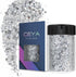 Ceya Chunky Glitter, 4.9oz/ 140g Bright Silver Craft Glitter Powder Mixed Fine Flakes Iridescent Nail Sequins for Nail Art, Hair, Epoxy Resin, Tum...