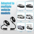 Car Fan, 12V Cooling Fans for Backseat with Little Night Light, Headrest 360° Rotatable Dual Head Back Seat Fan 3 Speed Adjust Vehicles Rear Seat ...