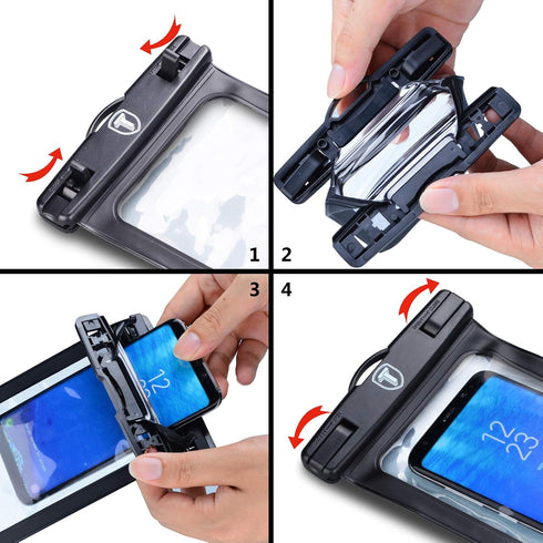 Floating Waterproof Phone Pouch with Lanyard Armband Dry Bag Holder Underwater Case for Samsung Galaxy S24 S23 S22 S21 S20 S10e S10 Note 20 Ultra ...