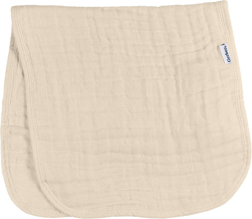 Gerber Baby Unisex Muslin Burp Cloths 6-Pack, Multi Browns, Large Size 20" x 10"...