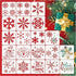 20 Pieces Christmas Snowflake Stencil Reusable Stencils Plastic Let it Snow Holiday Stencils for Window Glass DIY Crafts Wall Doormat Wood (20 Sno...