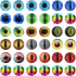 12MM 60PCS Dragon Eyes Glass Cabochon for Clay Doll Making Sculptures Props Craft Jewelry DIY Findings 0.47inches...