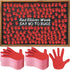 1000 Pcs Red Ribbon Week Supplies Red Hand Shaped Sticky Notes Bulk Say No to Drugs Hand Sticky Notes Drug Free Notepads for Red Ribbon Awareness ...