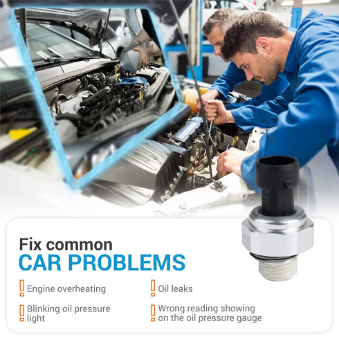 BlueStars 12677836 Engine Oil Pressure Sensor for 2003-2008 Chevy Chevrolet Silverado 1500 2500 3500, Cadillac, GMC - Replaces 926-040 12616646 12...