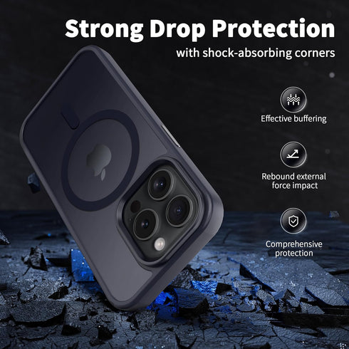 CACOE Magnetic Case for iPhone 15 Pro 2023 6.1 inch-Compatible with MagSafe & Magnetic Car Phone Mount,Anti-Fingerprint TPU Thin Phone Cases Cover...