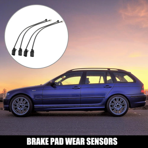 X AUTOHAUX 4pcs Car Front Brake Pad Wear Sensor for Porsche Macan 2015-2018 95B907253...