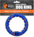 Indestructible Dog Ring Toy, Blue - Tough Dog Pull Toys for Aggressive Chewers, Dog Flying Disc for Fetch, Tug of War and Dog Training...