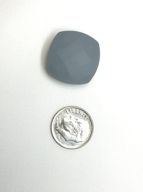 BLUE RABBIT CO Quadrate Silicone Beads for Keychain Making, Necklace, Bracelet (2cm x 2cm, Rainbow)...