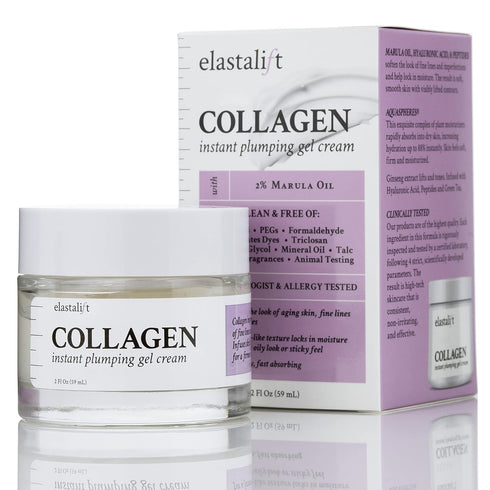 Elastalift Collagen Cream Anti Aging Plumping Lotion For Face | Concentrated Facial Collagen Lotion Skin Care Moisturizer Gel Helps Firm + Smooth ...