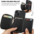 Bocasal RFID Blocking Wallet Case for iPhone 14 iPhone 13, Adjustable Crossbody Zipper Purse Case Card Holder with Kickstand Detachable Wrist Stra...