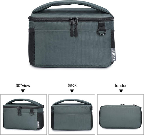 S-ZONE Water Resistant Camera Insert Bag with Sleeve Camera Case Upgraded Version 2.0...