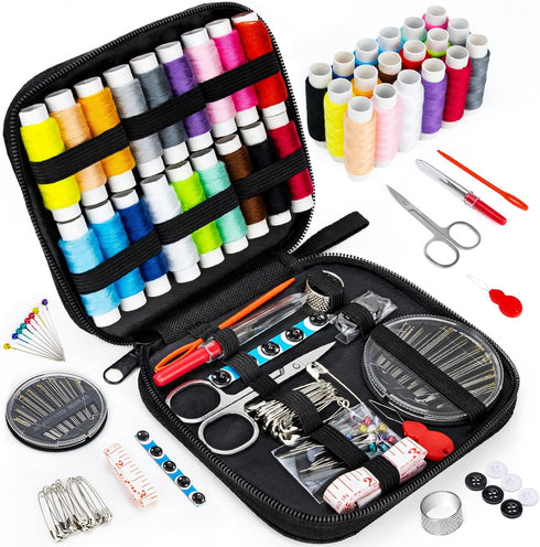 OKOMER Sewing Kit, Sewing Kit for Adults, Needle and Thread Kit, Travel Sewing Kit Sewing Supplies, Small Mini Sewing Kit, Basic, Beginner Sewing ...
