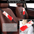 Fluffy Cow Print Plush Steering Wheel Cover for Women with Furry Gear Cover,Handbrake Cover,Seat Belt Cover,Armrest Pad,Car Coaster and Bling Embl...