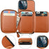 Bocasal RFID Blocking Wallet Case for iPhone 13 Pro Max, Adjustable Crossbody Zipper Purse with Kickstand and Detachable Wrist Strap, PU Leather F...