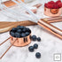 Copper Measuring Cups and Spoons Set – 8-Piece Stackable Stainless Steel Metal Measuring Utensils – Stylish and Sturdy Rose Gold Kitchen Accessori...