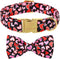 Valentine's Day Dog Collar with Bow Tie,Colorful Love Heart Male Dog Collar with Safety Metal Buckle Adjustable Puppy Collars for Small Medium Lar...