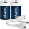 bump D 1.5V Rechargeable Batteries - 2 Pack - Lithium Ion, High Output, Fast & Long Lasting USB-C Charge, Use in Flashlights, Devices w/Extended R...