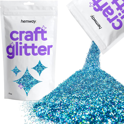 Hemway Craft Glitter 100g / 3.5oz Glitter Flakes for Arts Crafts Tumblers Resin Epoxy Scrapbook Glass Schools Paper Halloween Decorations - Fine (...