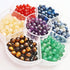 350pcs 4mm 7 Chakra Natural Stone Round Beads Crystals Energy Healing Genuine Real Stone DIY Charm Smooth Beading for Bracelet Necklace Earrings J...