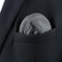 SHLAX&WING Solid Color Grey Silk Matching Pocket Square 12.6 inches Large...