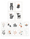 Children's Wall Art Prints, Boho Woodland Animal Room Collection, Set of Four 8x10 Prints and 5x7 Wall Cards, Forest Nursery, Gender Neutral Nurse...