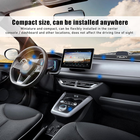 Car Magnetic Phone Holder, 360° Adjustable Hands-Free Cradle in Vehicle, Cell Phone Holder Mount for Car Windshield Dashboard Air Vent, Compatible...