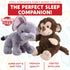 Elephant and Monkey Stuffed Animals - 2 Soft Plush Animal Toys for Baby, Toddler and Kids - Cute and Cuddly Friends for Boy or Girl - Great Gift f...