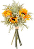 Vickerman Everyday Artificial Yellow Sunflower Succulent Bouquet 14" Long - Premium Faux Floral Decor for Wedding or Everyday Arrangements - Maint...