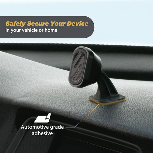 Scosche MMD-XCES0 MagicMount Select Magnetic Phone Holder, GPS Dash Mount, 360 Degree Adjustable Head Car Cell Phone Holder, Black...