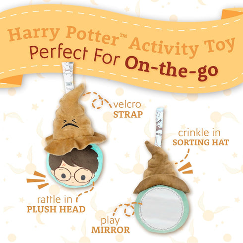 Kids Preferred Harry Potter Sorting Hat Mirror On The Go Rattle Plush Toy...