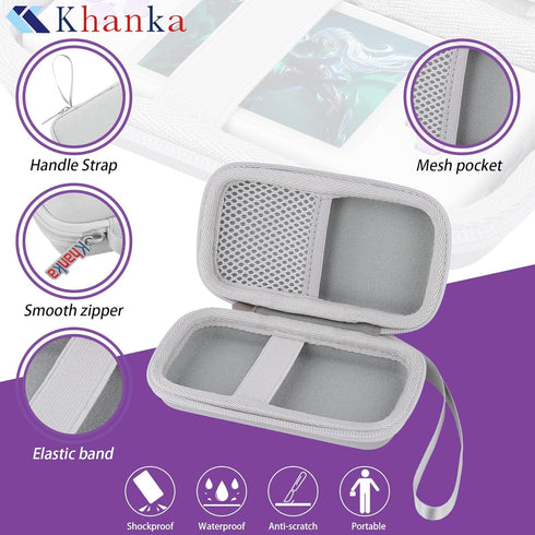 khanka Hard Travel Case Replacement for RG28XX Retro Handheld Game Console,Case Only.(White)...